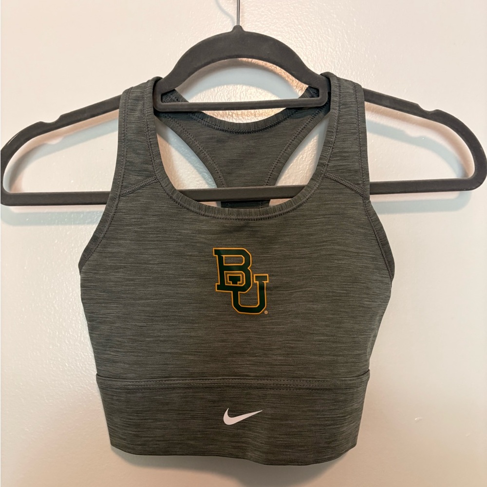 Baylor University Gray Nike Longline Sports Bra Small (Never Worn)